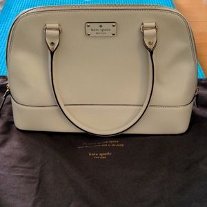 Large leather kate spade shoulder bag